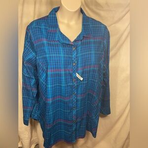 Terra & Sky super soft size 4x Flannel shirt.
